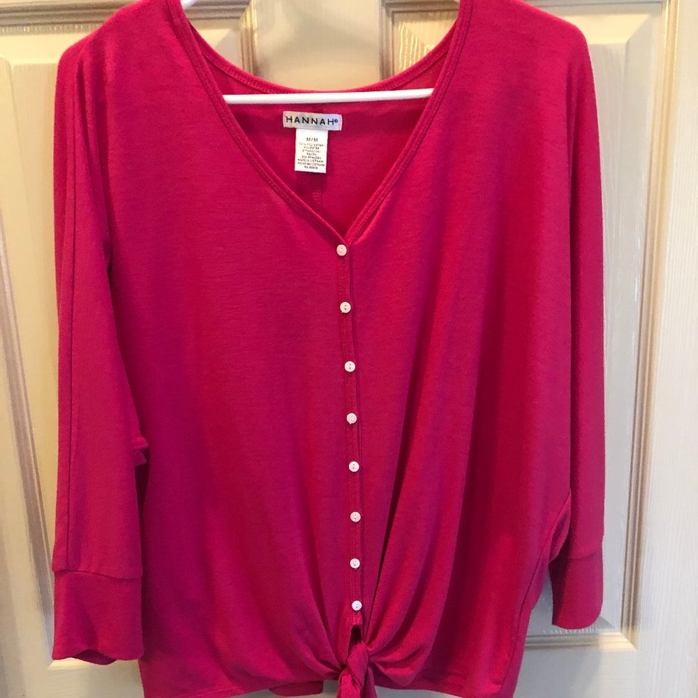 Hannah bright pink top